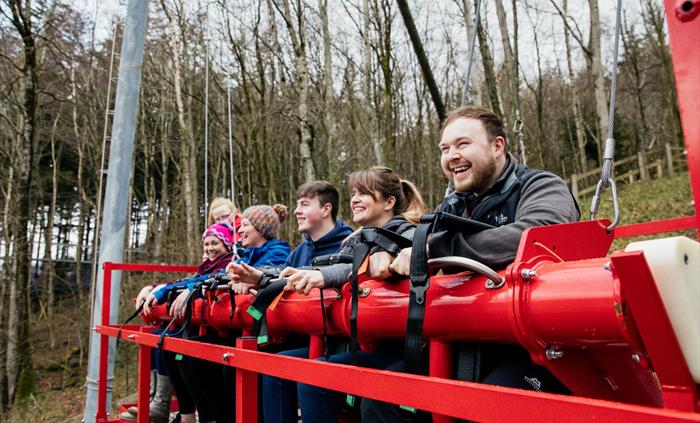 Skyride can sit up to 5 people